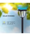 Borne solaire LED 2W Solara avec capteur - IP65, 93cm, noir, capteur PIR, CCT, blanc chaud / blanc froid