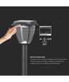 Borne de jardin solaire LED Solara 2W avec capteur - IP65, 93cm, CCT