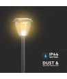 Borne de jardin solaire LED Solara 2W avec capteur - IP65, 93cm, CCT