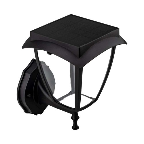 Applique solaire, design classique - 3000K+6000K, noir
