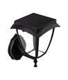 Solcelle vegglampe, klassisk design - 3000K+6000K, sort