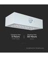 Applique solaire 3W avec capteur - IP65, blanc, 350lm, capteur PIR, extérieur