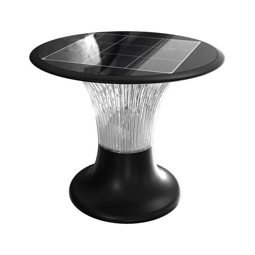 Luminaire de jardin solaire 15W, 2200lm - IP65, noir, Diamond, CCT, capteur RADAR, 3.2V, batterie incluse