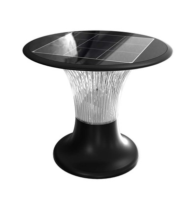 Luminaire de jardin solaire 15W, 2200lm - IP65, noir, Diamond, CCT, capteur RADAR, 3.2V, batterie incluse
