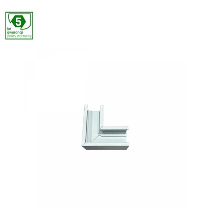 Raccord en L horizontal mince SYSTEM SHIFT, blanc - 48V, aluminium, IP20, 5 ans de garantie