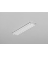 Profilé en aluminium 1m BEGTON12 J/S - Blanc laqué, montage en applique, rail LED