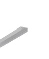 2m aluminiumprofiel BEGTON12 J/S - Onbehandeld aluminium, opbouw, LED-profiel