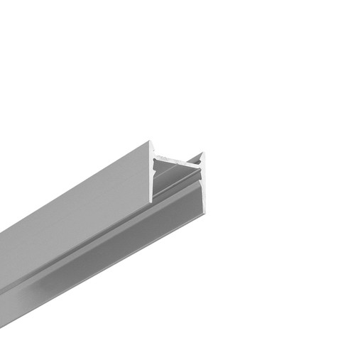 2m aluprofil COZY12 C/U1 - Anodiseret, påbygning, LED skinne