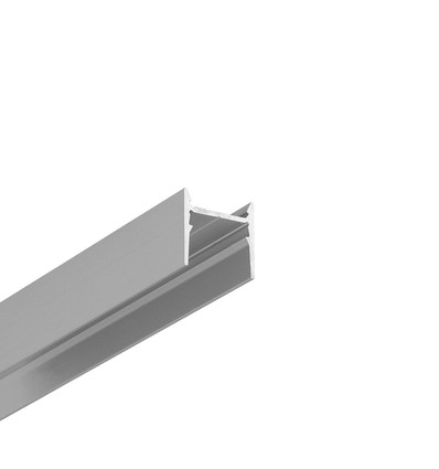 2m aluminiumprofil COZY12 C/U1 - Anodisert, påbygging, LED skinne