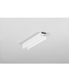 Profilé en aluminium 2m COZY12 C/U1 - Blanc laqué, montage en applique, rail LED