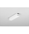 Profilé en aluminium 2m HOOD14 F/U1 - Blanc laqué, montage en applique, rail LED