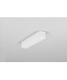 Profilé en aluminium 2m HOOD14 F/U1 - Blanc laqué, montage en applique, rail LED
