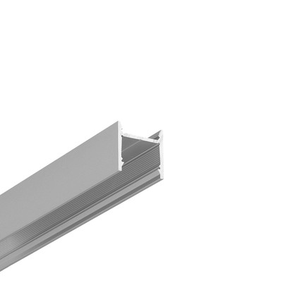 Profilé en aluminium 2m LEVEL12 C/U1 - Anodisé, montage en applique, rail LED