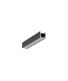 2m aluminiumprofiel LEVEL12 C/U1 - Zwart geanodiseerd, opbouw, LED-profiel