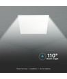 60x60 LED Panel, 36W - Højde:33mm, 120 lm/W, flicker free, hvid kant