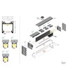 1m aluminium profiel LINEA20 EE7F/TY - Zwart geanodiseerd, opbouw, LED profiel