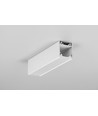 Profilé en aluminium 1m LINEA20 EE7F/TY - Blanc laqué, montage en applique, rail LED