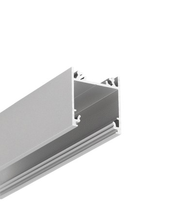 2m aluminium profiel LINEA20 EE7F/TY - Geanodiseerd, opbouw, LED profiel