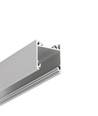 2m aluminium profiel LINEA20 EE7F/TY - Geanodiseerd, opbouw, LED profiel