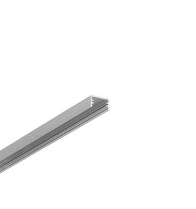 2m aluminiumprofil SLIM8 AC2/Z - Anodiserad, utanpåliggande, LED-skena