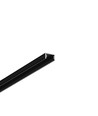 Profilé en aluminium 2m SLIM8 AC2/Z - Anodisé noir, montage en applique, rail LED