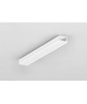 Profilé aluminium 2m SLIM8 AC2/Z - Blanc laqué, en applique, rail LED