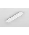 2m aluminiumprofil SLIM8 AC2/Z - Vitlackerad, utanpåliggande, LED skena
