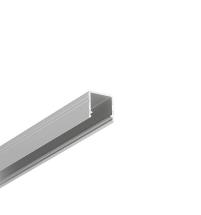 2m aluprofil SMART10 AC2/Z - Anodiseret, påbygning, LED skinne