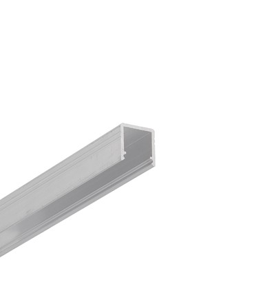 2m aluminiumprofiel SMART10 AC2/Z - Onbehandeld aluminium, opbouw, LED-profiel