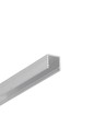 2m aluprofil SMART10 AC2/Z - Ubehandlet aluminium, påbygning, LED skinne