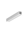 2m aluminiumprofiel SMART10 AC2/Z - Onbehandeld aluminium, opbouw, LED-profiel