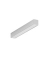 2m aluminiumprofiel SMART10 AC2/Z - Onbehandeld aluminium, opbouw, LED-profiel