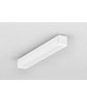 Profilé en aluminium 2m SMART10 AC2/Z - Blanc laqué, montage en applique, rail LED