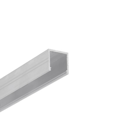 Profilé en aluminium 1m SMART16 BC3/U4 - Aluminium brut, montage en applique, rail LED