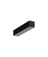 Profilé en aluminium 2m SMART16 BC3/U4 - Anodisé noir, montage en applique, rail LED
