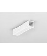 2m aluprofil SMART16 BC3/U4 - Hvid lakeret, påbygning, LED skinne