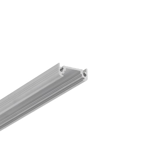 Profilé en aluminium 1m SURFACE10 BC/UX - Aluminium brut, montage en applique, rail LED