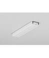 1m aluminium profiel SURFACE10 BC/UX - Wit gelakt, opbouw, LED profiel