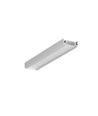 2m aluminium profiel SURFACE10 BC/UX - Geanodiseerd, opbouw, LED profiel