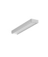 2m aluminium profiel SURFACE10 BC/UX - Geanodiseerd, opbouw, LED profiel