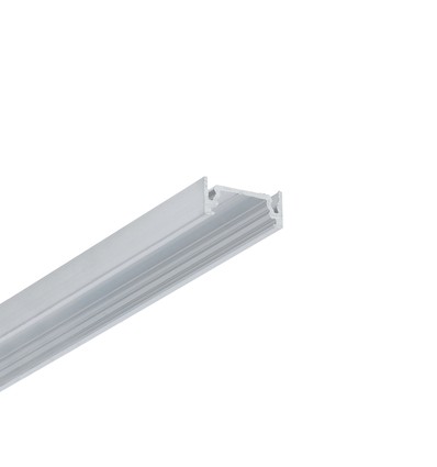 2m aluminiumprofiel SURFACE10.V2 BC/U - Onbehandeld aluminium, opbouw, LED-profiel