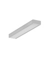 2m aluminiumprofiel SURFACE10.V2 BC/U - Onbehandeld aluminium, opbouw, LED-profiel