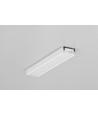 Profilé en aluminium 2m SURFACE10.V2 BC/U - Blanc laqué, montage en saillie, rail LED