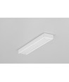 Profilé en aluminium 2m SURFACE10.V2 BC/U - Blanc laqué, montage en saillie, rail LED