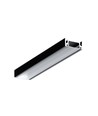 Profilé aluminium 2m SURFACE10.V2 BC/U - Noir anodisé, montage en saillie, rail LED