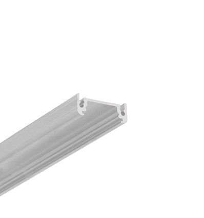 Profilé en aluminium 1m SURFACE14 EE7F/TY - Aluminium brut, montage en saillie, rail LED
