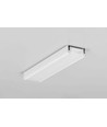 Profilé aluminium 1m SURFACE14 EE7F/TY - Blanc laqué, montage en saillie, rail LED