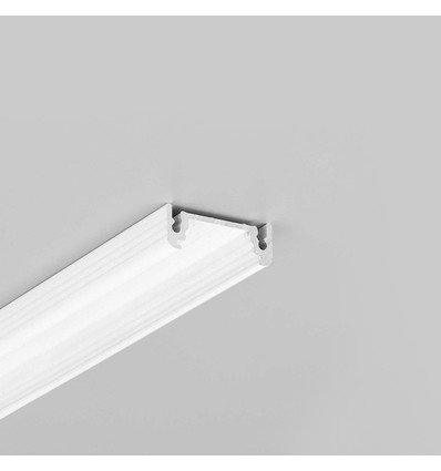 Profilé en aluminium 2m SURFACE14 EE7F/TY - Blanc laqué, montage en applique, rail LED