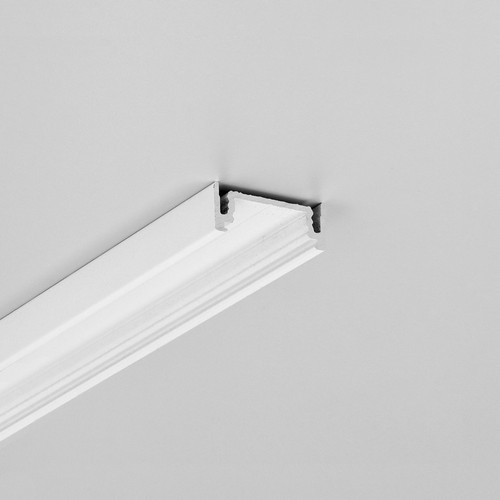 Profilé en aluminium 2m SURFACE14.V2 EE7F/Y - Blanc laqué, montage en applique, rail LED