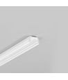 Profilé alu 2m UNI12 BCD/U - Blanc laqué, montage en applique, rail LED